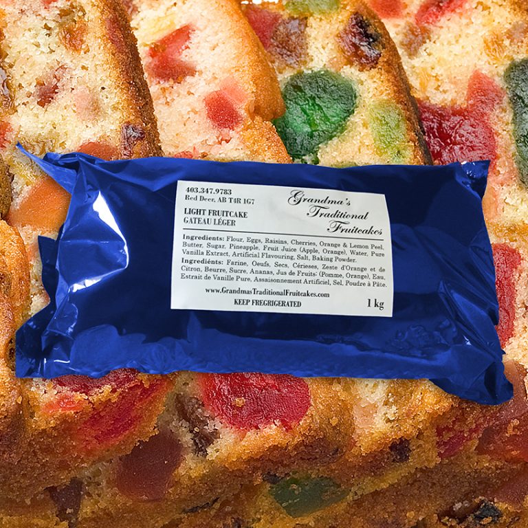 Light Fruitcake Grandma’s Traditional Fruitcakes